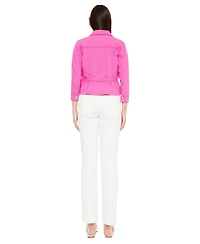 KanCan Women's Marilou Peplum Denim Jacket