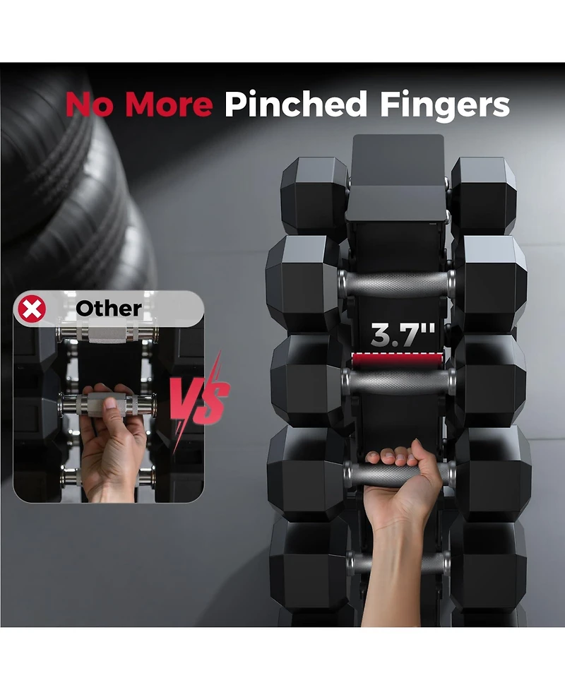 Fed Fitness Dumbbell Rack Stand Only, Weight Rack for Dumbbells Compact A-Frame Home Gym Space Saver, 480 Lbs Weight Capacity