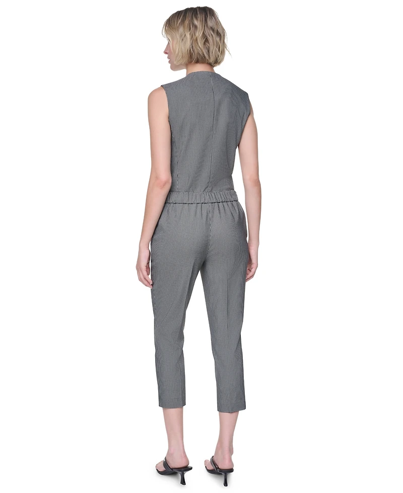 Dkny Petite Houndstooth Millenium Ankle Pants
