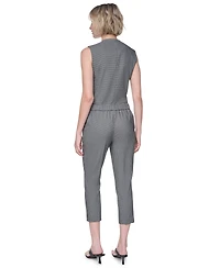 Dkny Petite Houndstooth Millenium Ankle Pants