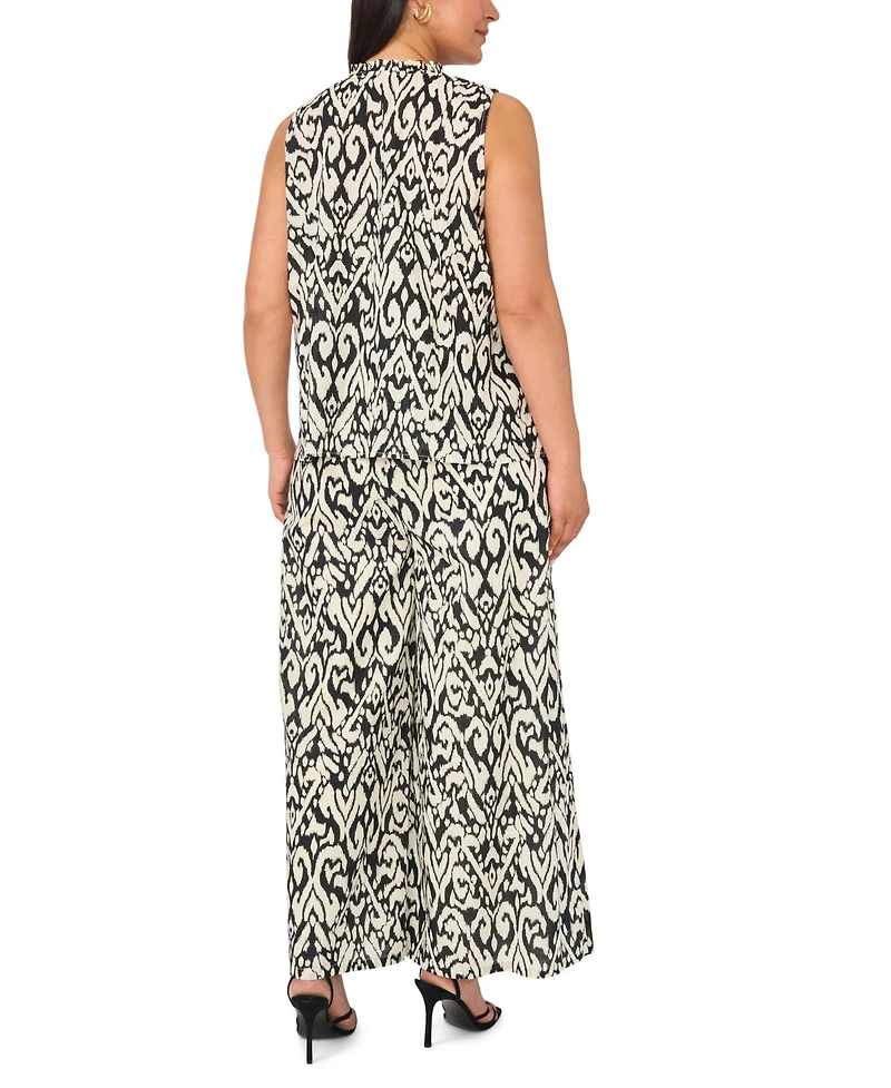Vince Camuto Plus Size V-Neck Sleeveless Flowy Shell Top
