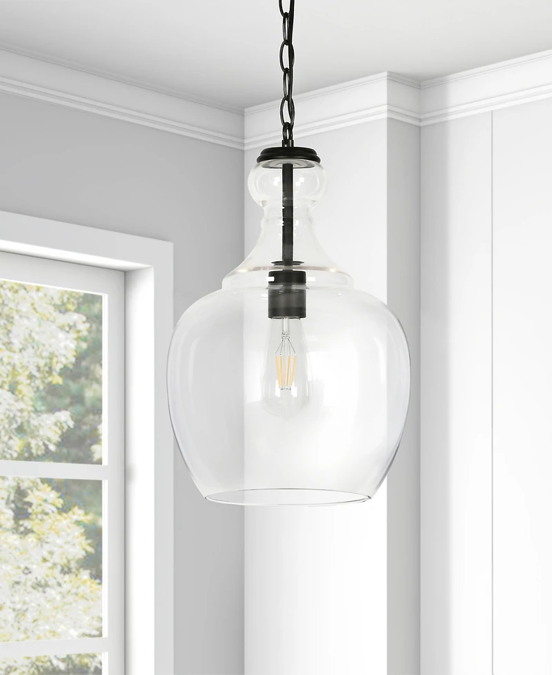 Hudson & Canal Verona 11" Wide Metal Pendant