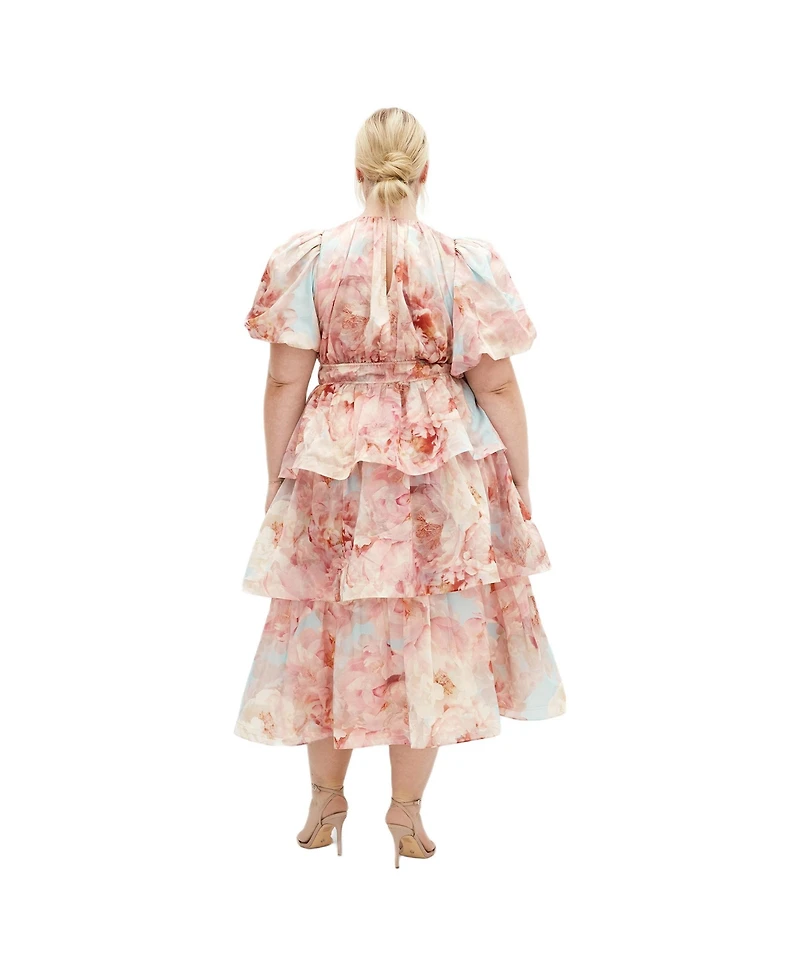 City Chic Women's Heavenly Floral Print Maxi Dress