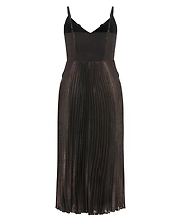 City Chic Women's Ariana Sparkle Pleat Maxi Dress