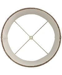 Springcrest Set of 2 Drum Lamp Shades High Spider Replacement Harp Finial Fitting