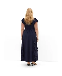 City Chic Women's Fee Frill Maxi Dress