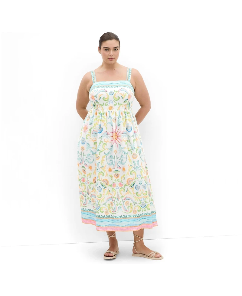City Chic Women's Calissa Seascape Print Maxi Dress