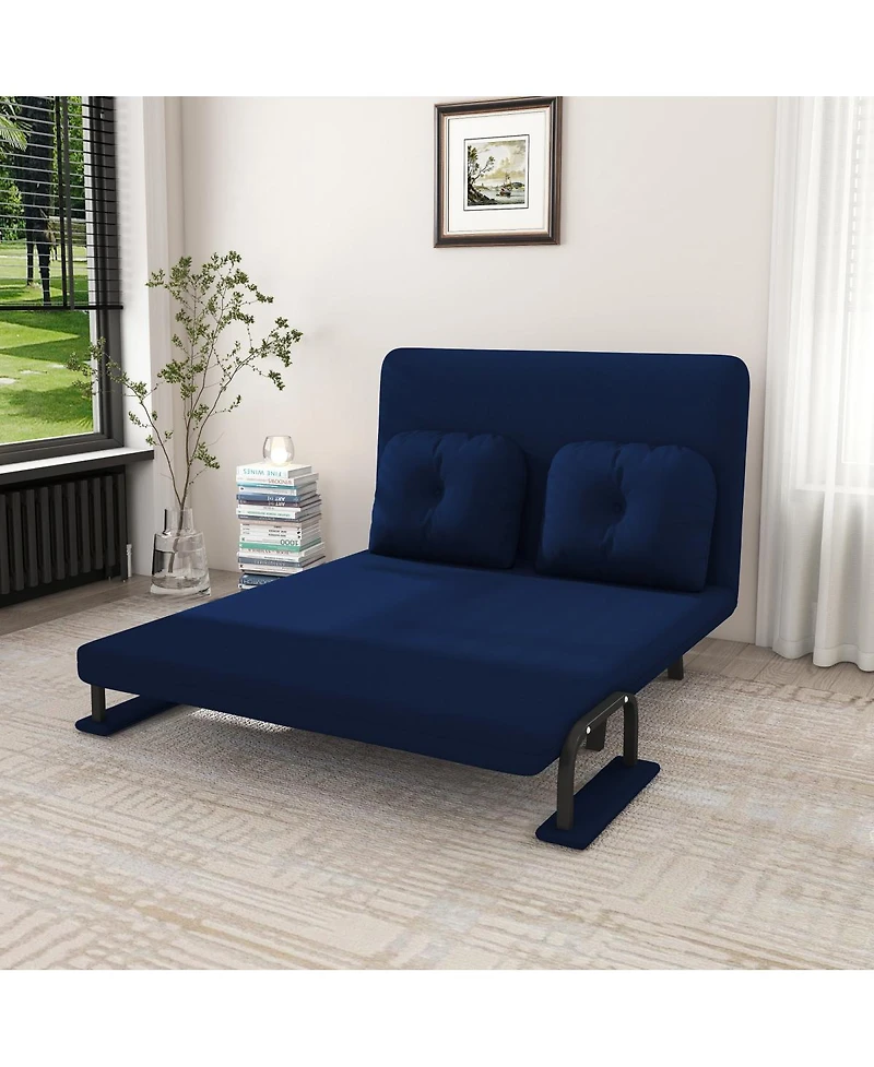 Streamdale Furniture 46" Wide 5-in-1 Convertible Folding Sofa Bed with Adjustable Backrest