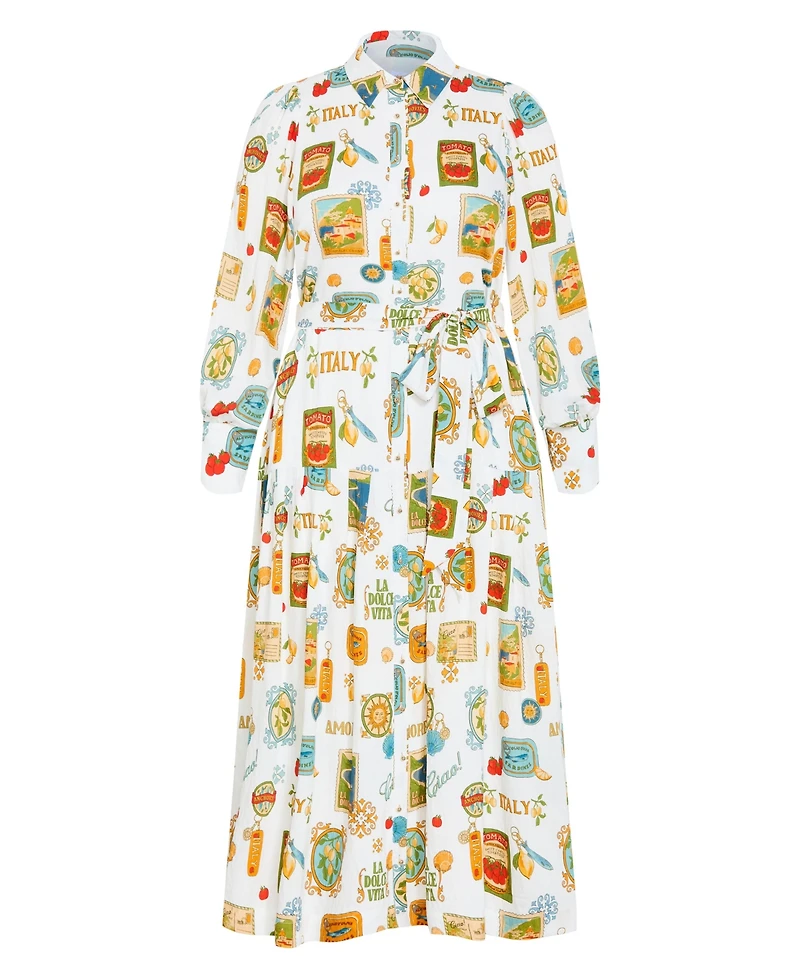 City Chic Women's Amore Print Maxi Dress