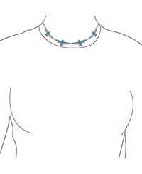 Bling Jewelry Southwestern Eagle Bird Necklace Choker with Turquoise Accents Adjustable Fashion Statement Jewelry