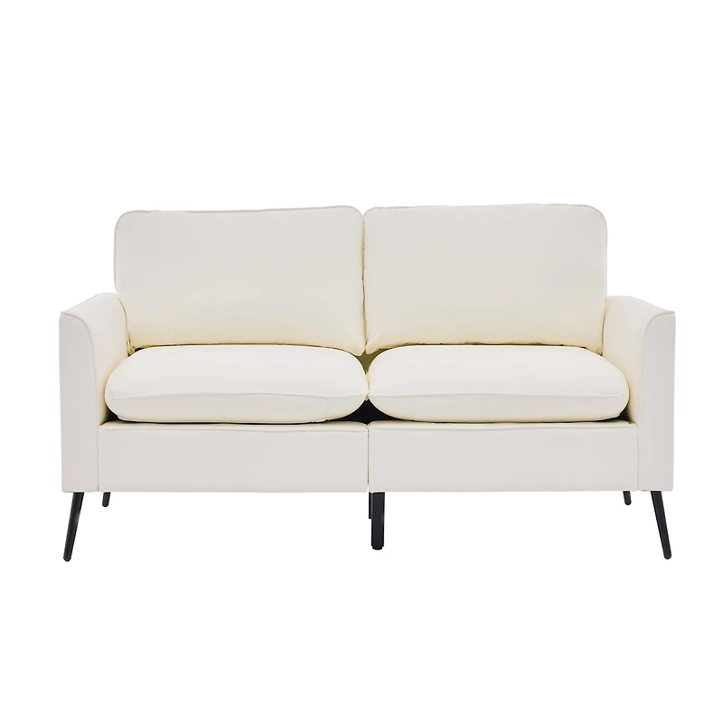 Streamdale Furniture Nordic Retro Leather Cat Paw Loveseat