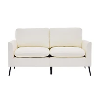 Streamdale Furniture Nordic Retro Leather Cat Paw Loveseat