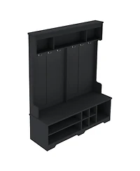 Streamdale Furniture Modern Hallway Hall Tree with Storage and Hooks