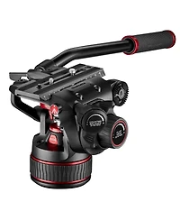 Manfrotto 3-Section Carbon Fiber Twin Leg Tripod with Nitrotech 608 Fluid Video Head and Mid-Level Spreader