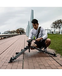 Manfrotto Nitrotech 608 Series Fluid Video Head with 645 Fast Twin Leg Carbon Fiber Tripod and Mid-Level Spreader