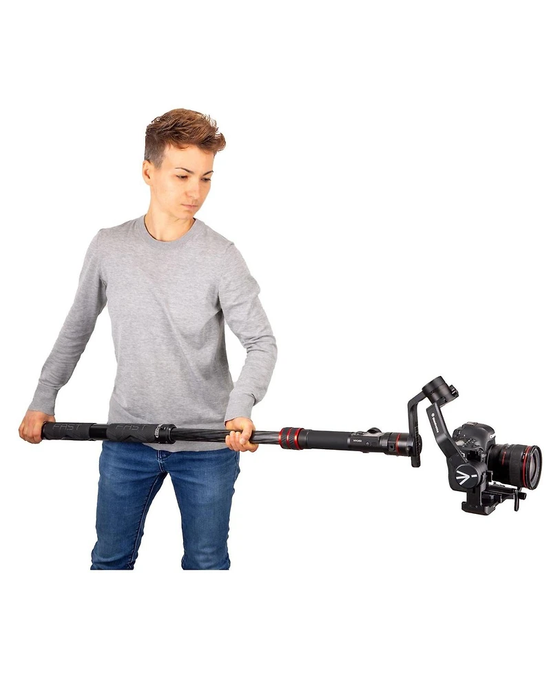 Manfrotto Fast Gimboom Carbon Fibre, Lightweight and Compact Carbon Boom for Gimbal, Fast Technology, Fast Twisting Lock, Gimbal use