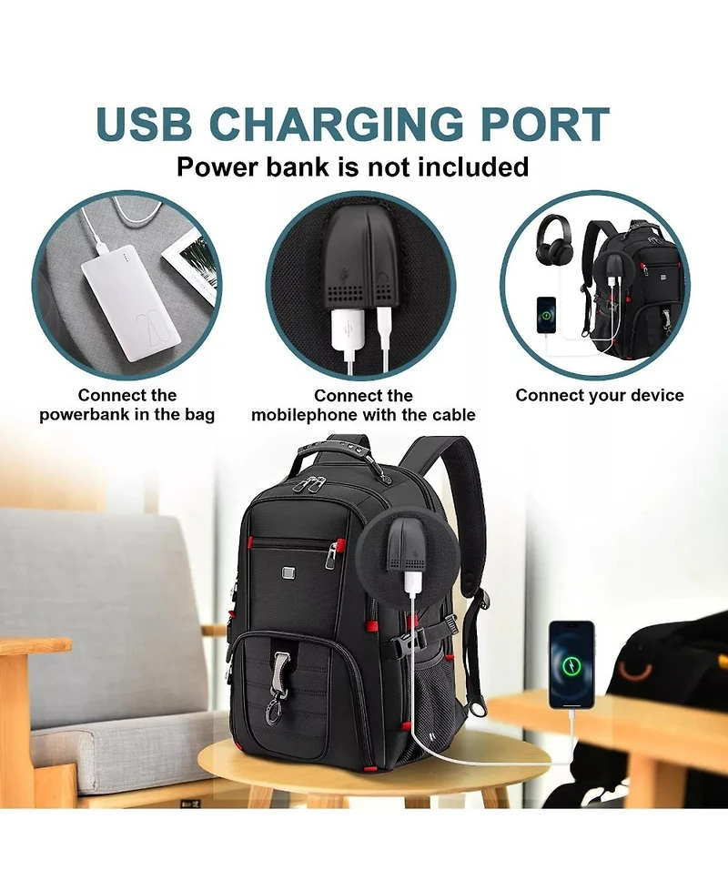 Sugift Unisex Expandable Team Backpack