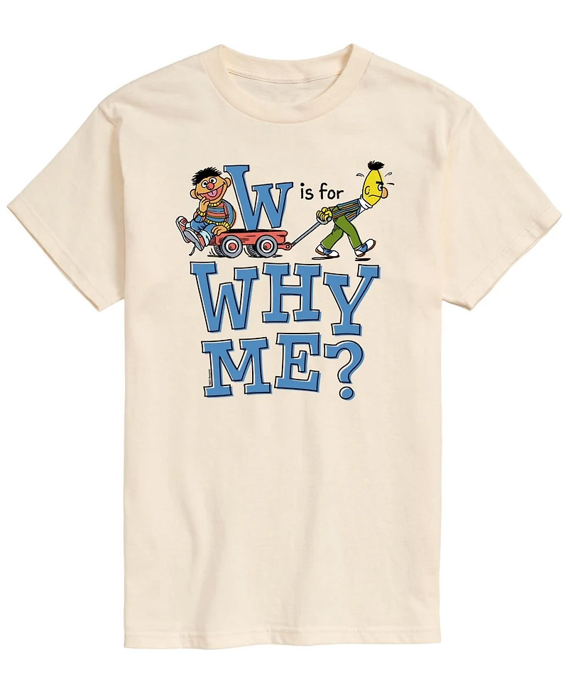 Airwaves Men's Sesame Street Is For Why Me Short-Sleeve Graphic T-Shirt