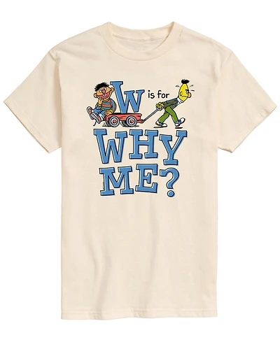 Airwaves Men's Sesame Street Is For Why Me Short-Sleeve Graphic T-Shirt