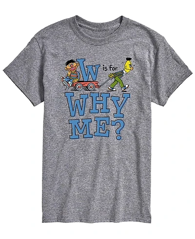 Airwaves Men's Sesame Street Is For Why Me Short-Sleeve Graphic T-Shirt
