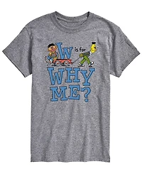Airwaves Men's Sesame Street Is For Why Me Short-Sleeve Graphic T-Shirt