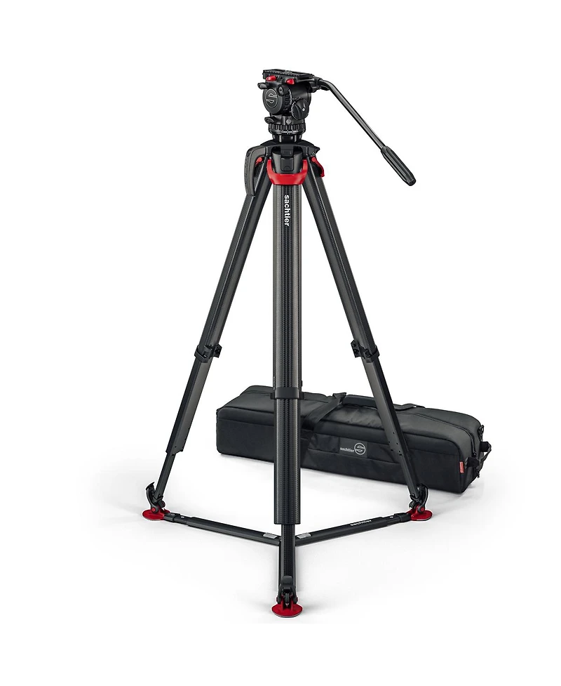 Sachtler aktiv6 Sideload Fluid Head System with flowtech75 Tripod and Ground Spreader