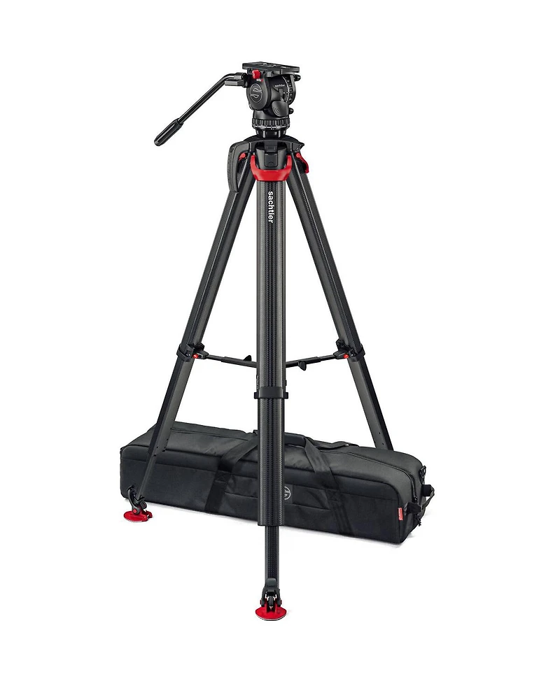 Sachtler aktiv8T Touch and Go Fluid Head System with flowtech75 Tripod and Mid-Level Spreader