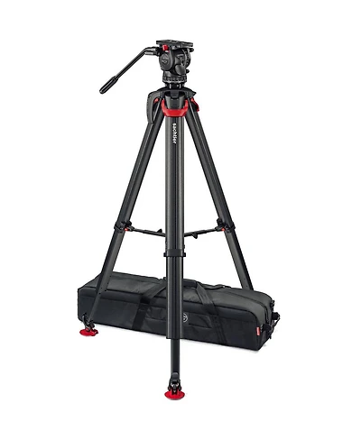 Sachtler aktiv8T Touch and Go Fluid Head System with flowtech75 Tripod and Mid-Level Spreader