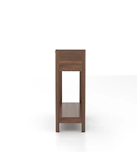 Streamdale Furniture Mid-Century Modern Fluted 2-Drawer Console Table