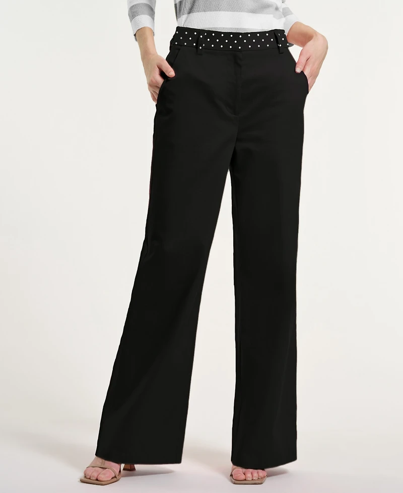 Isaac Mizrahi Women's High-Rise Trousers