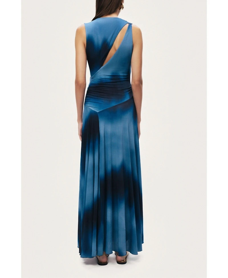 Nocturne Women's Draped Asymmetric Maxi Dress