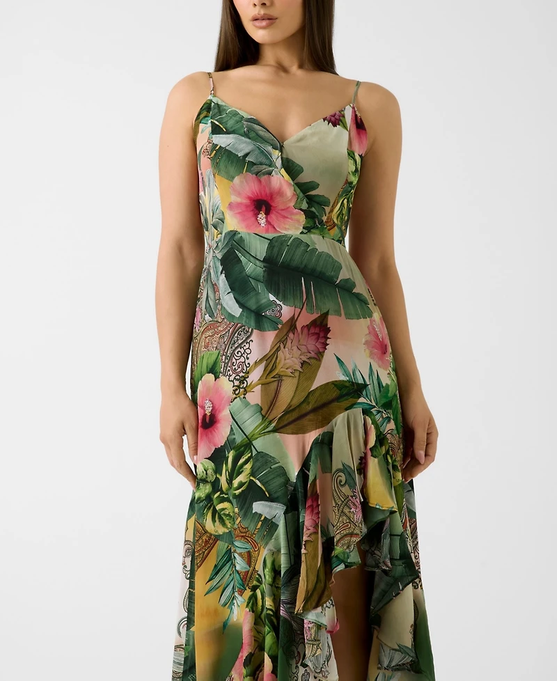 Guess Women's Tracie Printed Sleeveless Maxi Dress