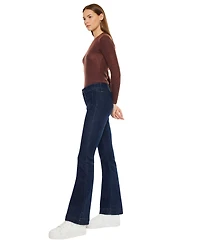 KanCan Women's Star Mid Rise Bootcut Jeans