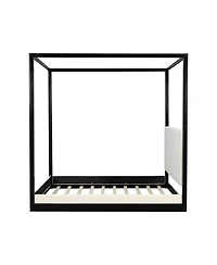 Streamdale Furniture Canopy Platform Bed with Upholstered Headboard