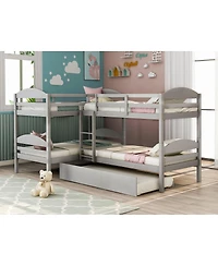 Streamdale Furniture L-Shaped Bunk bed with Trundle