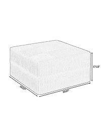 Streamdale Furniture Modern Minimalist Corduroy Sectional Sofa