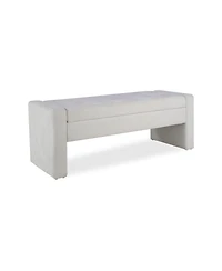 Streamdale Furniture 50" Modern Tufted Upholstered Storage Bench with Soft Close Hinge