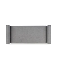 Streamdale Furniture 47" Upholstered Storage Ottoman Bench with Metal Base