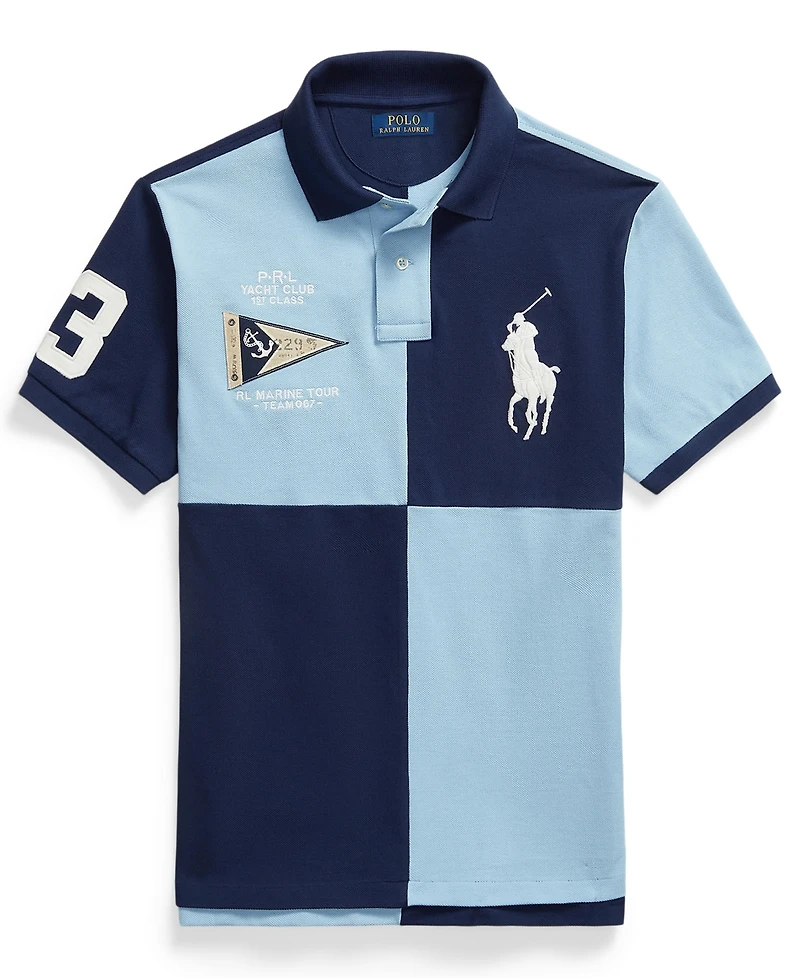 Polo Ralph Lauren Men's Custom Slim-Fit Big Pony Mesh Shirt