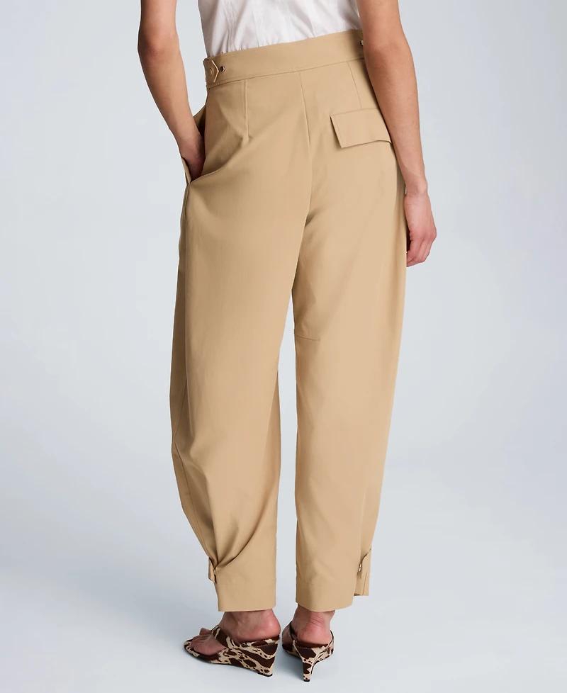 Kenneth Cole Women's Double Pleated Barrel Pants