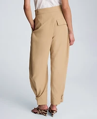 Kenneth Cole Women's Double Pleated Barrel Pants