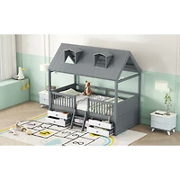 Streamdale Furniture Wood Bed House Bed Frame
