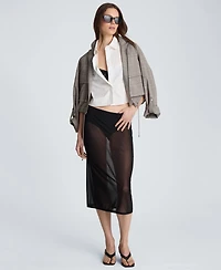 Kenneth Cole Women's Mesh Midi Skirt