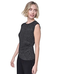 Dkny Women's Asymmetrical Sleeveless Knit Top