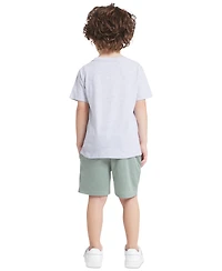 Champion Boys' 4-7 Graphic T-Shirt and Shorts, 2-Piece Set