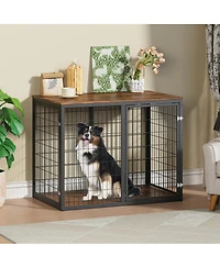 Streamdale Furniture 47'' Dog Crate Furniture with 3 Doors for Large and Medium Dogs