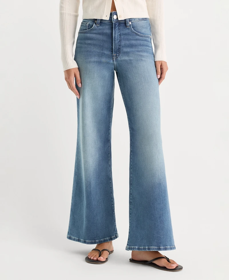 Good American Women's Cotton-Blend Soft Tech Jeans