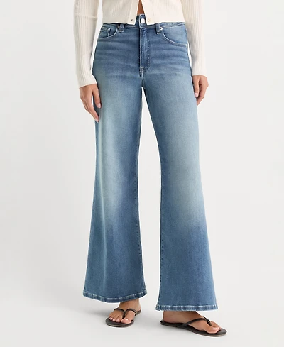 Good American Women's Cotton-Blend Soft Tech Jeans