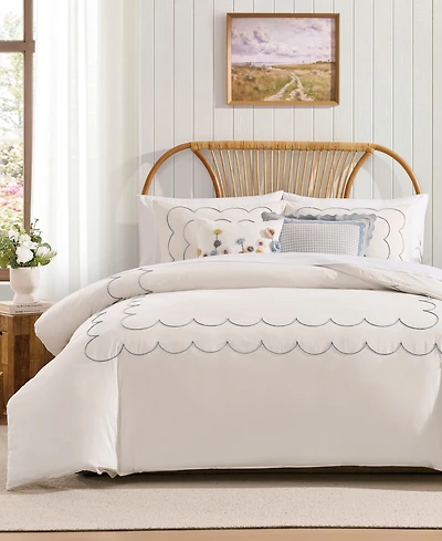 Peri Home Daydream Scallop 3-Piece Comforter Set