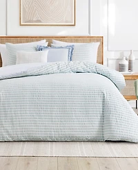 Peri Home Seersucker Stripe 3-Piece Comforter Set, King